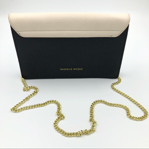 Danielle Nicole cocktail purse / gold crossbody strap NWOT - Picture 2 of 9